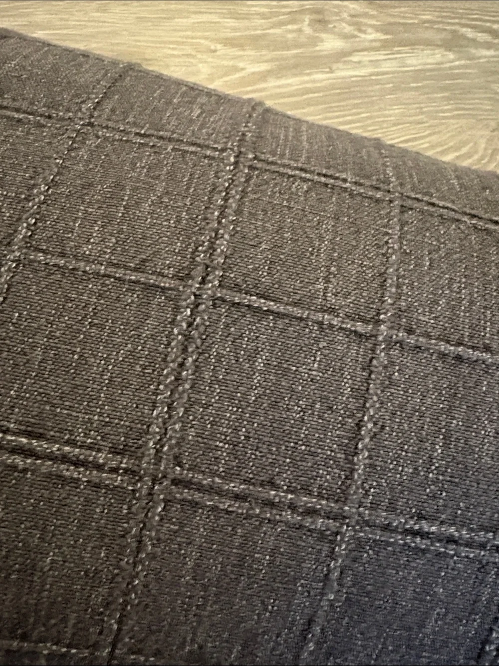 Target Grey Windowpane Pillow